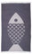 Kayori - Momo - Hammamtuch 100x180cm Farbe Navy Blau I Handtuch I Frottier