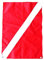 Tenlacum Drapeau de signalisation de sécurité pour kayak et bateau 50 x 35 cm