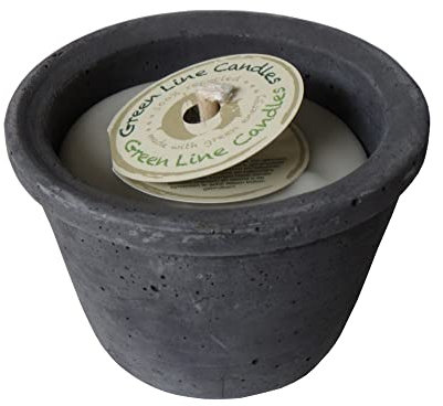 Green Line Candles Ausgezeichnete Öko Kerze im hippen wetterfestem Gefäß - Quality Made in EU
