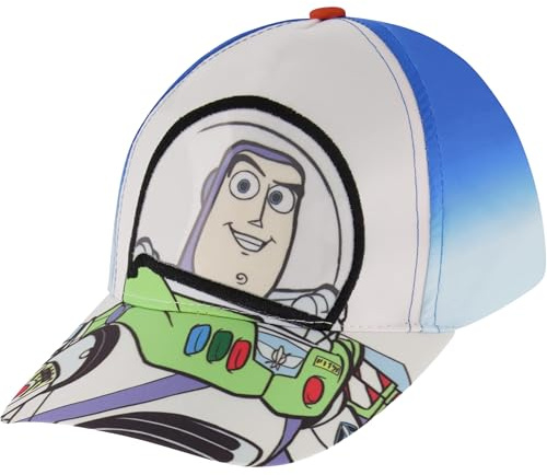 Disney Toy Story Toddler Hat, Buzz Lightyear Kids Baseball Cap for Boy Age 2-4, Blue/White