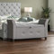 Vida Designs Seville Storage Ottoman, Fabric in Light Grey Velvet, 120x45x60cm - Storage Ottoman with Lift-Up Lid, Ideal for Toys, Bedding & Footstool Use | UKFR Certified