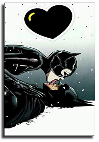 RUIYANMQ Catwoman Leinwand Kunstplakat Und Wandbild Drucken Moderne Familie Schlafzimmer Dekor Vc275Rl 40X60Cm Ohne Rahmen