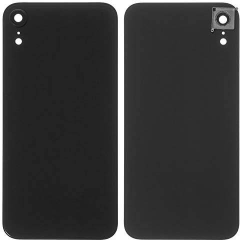 Ersatz-Akkudeckel für iPhone XR (schwarz, mit Kameralinse).