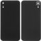 Housing Back Cover Battery Cover Replacement Repair Parts compatible with iPhone XR, (black, with camera lens)