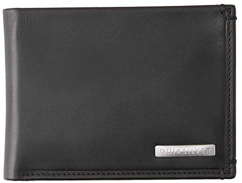 Quiksilver Lead Acktor - Portefeuille Trois Volets en Cuir - Homme - L - Noir