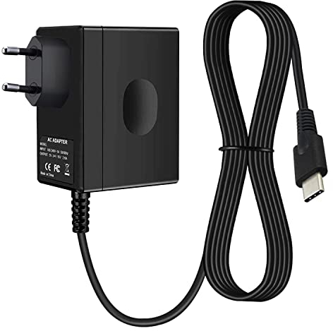 Cargadores Switch para Nintendo Switch/Switch Lite/Switch OLED, adaptadores de Carga rápida 15v 2.6a, con Cable de Cargador 5ft, Soporte para el Modo de televisión