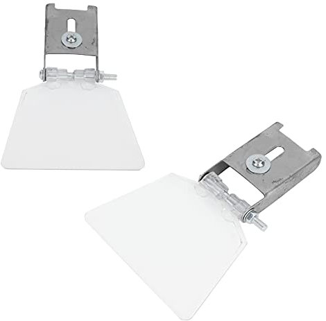 2pcs Bench Grinder Eyeshield, Stainless Steel Bench Grinder Eye Guards Case Tool Shield Attachment Accessories