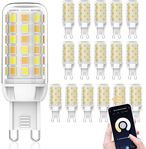 Juodkeo G9 LED Smart Leuchtmittel, Kompatibel mit Alexa und Google Assistant, App und Sprachsteuerung, WiFi LED-Leuchtmittel, Dimmbar, Timmbar Warmweiß bis Kaltweiß, 3 W (40 W Halogen Äquivalent) (20)