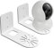 sciuU [2 × ] Soporte de Pared / Techos compatible con TP-Link Tapo Cámara Vigilancia, Placa de Metal Engrosado, Metálico Accesorios Soporte para Cámara Vigilancia Interior
