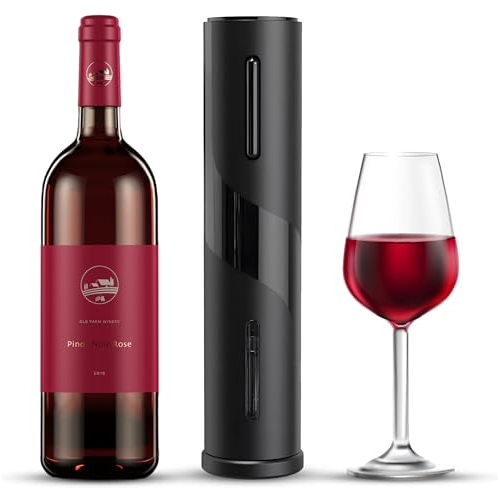 Electric Wine Bottle Opener Battery Operated Automatic Corkscrew Remover with Foil Cutter Kit
