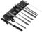 hecef Camping Besteck, 10 Teiliges Reisebesteck mit Etui, Wiederverwendbares 18/0 Edelstahl Besteck Set, Outdoor Besteck mit Gabel, Löffel, Messer ect. (Schwarz)