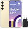 Samsung Galaxy S24 +, Smartphone Android 5G, 256 Go, Chargeur Secteur Rapide 25W Inclus [Exclusivité Amazon], Smartphone déverrouillé, Crème, Version FR