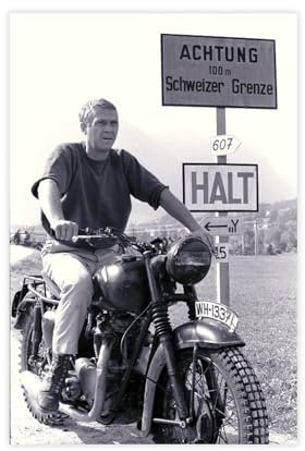 AhCor Steve McQueen Poster (2) Leinwand-Poster, Wandkunst, Dekordruck, Bild, Gemälde für Wohnzimmer, Schlafzimmer, Dekoration, ungerahmt, 30 x 45 cm