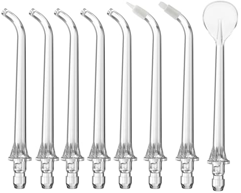 8 Stücke Düse Zubehör für Yeerain Munddusche HP01, Ersatz Mundduschenzubehör Jet Tipps Ersatzdüsen Ersatzkanüle kompatibel mit Yeerain Munddusche HP01