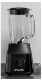 Aigostar 1.5L Blender Smoothie Maker 600W Glass Jug Blender Mixer with Titanium Plated Blades 2 Speeds and Pulse Ice Crushing for Shakes and Smoothies, BPA Free - Swift 03NSF