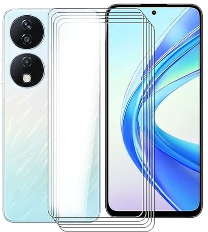 KJYFOANI Verre Trempé pour Honor X7b 5G (6.80), [5 Pièces] Film Protection Ecran en Verre trempé, HD Anti Rayures, sans Bulles, pour Honor X7b 5G Vitre Protection.