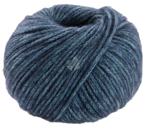 LANA GROSSA Twinny | Voluminöses Kettengarn aus Merinofasern mit Flauscheffekt | Handstrickgarn aus 97% Schurwolle (Merino extrafein) & 3% Polyamid | 50g Wolle zum Stricken & Häkeln | 100m Garn FB6