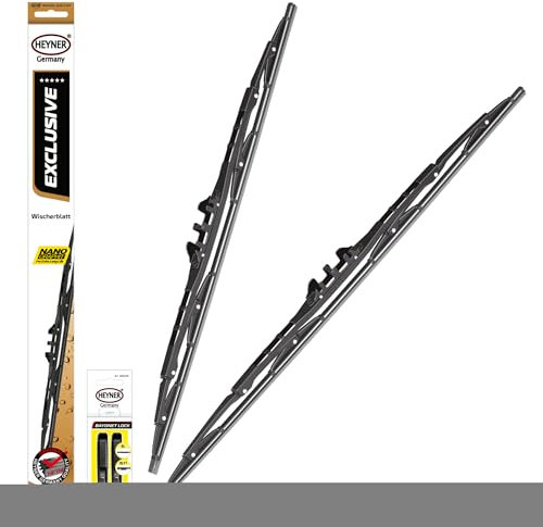 HEYNER® Scheibenwischer Set passend für FIAT FIORINO (12.2007-10.2024) EXCLUSIVE Gelenkwischer, klassisch
