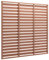Gitterzaun Sichtschutz Garten Hundezäune Staketenzaun - Zaunplatte WPC 180x180 cm Braun für Wohnung Draußen Terrasse Garten