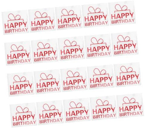 CIYODO 20 Stück Ballonaufkleber PVC Dekoration Für Geburtstagsfeiern Party Zubehör Balloon Aufkleber Zum Basteln Und Dekorieren