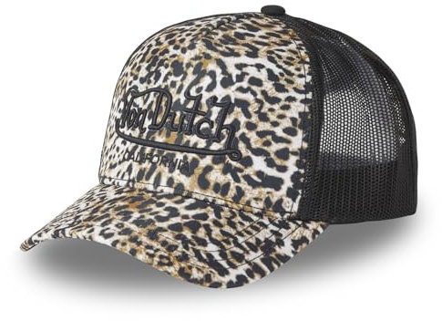 Von Dutch Savage Damen Trucker-Kappe, verstellbar, mit Snapback, schwarz / weiß, One size