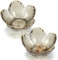 NBEADS 2 Pz Vassoio per Gioielli In Cristallo, Vassoio per Gioielli con Fiori di Ciliegio Piatto Porta Anelli In Cristallo per Gioielli, Anelli, Orecchini, Collane, Chiavi, Nero, 9×9×4cm