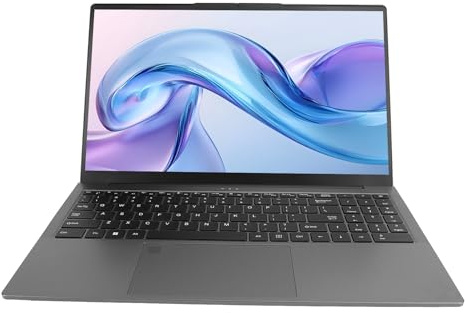 2025 Computadora Portátil Portátil de 15.6 Pulgadas, Octa Core para Ryzen 7 5825 IPS Pantalla de Resolución 1920 X 1080 Plegable 180° 32GB RAM 1TB SSD, Teclado Retroiluminado, (EU)