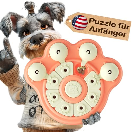 KADTC Hundepuzzle für Anfänger – interaktives Denkspielzeug (Level 1), langsamer Futterspender, für kleine, mittelgroße und große Hunde (auch Welpen), auch für Aggressive Kauer geeignet