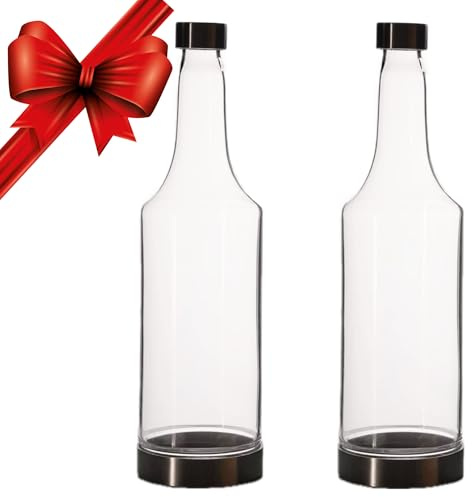 Kidia Infuse Store n' Pour 750 ml – Bottiglia per Cocktail & Infusi con Tappi in Acciaio • Per Pre-Mix, Tisane, Succhi • Ideale per Bartender e Mixology Professionale