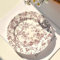 HHFLRAWA Assiettes en céramique, assiettes en porcelaine, assiettes rondes en céramique, assiettes à fleurs de vigne, assiettes à salade en céramique de 20 cm, assiettes à dessert, pour collations,