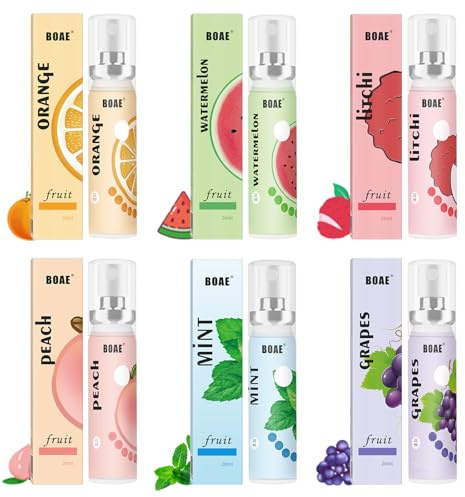 TINGTING 6 Stück Mundspray mit Fruchtgeschmack, 22 ml Atemerfrischer Mundspray Gegen Mundgeruch Tragbares Spray,Mundspray Gegen Mundgeruch Mundspray für Zähne Aufhellen Zahnpasta Teeth Mundwasser