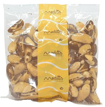 Meditts - Nueces de Brasil 400g | Enteras y Naturales | Sin Sal ni Aditivos | Sin Gluten | 100% Fruto Seco Natural | Alto en Selenio, Fibra y Grasas Saludables | Snack Nutritivo