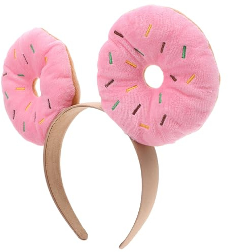 IMUSINICE Bunter Haarreif Karneval mit Originellem Stirnband in Donut Form Lustiges Party Kopfbedeckungen aus Weichem Schwamm für Geburtstage und Festliche Anlässe