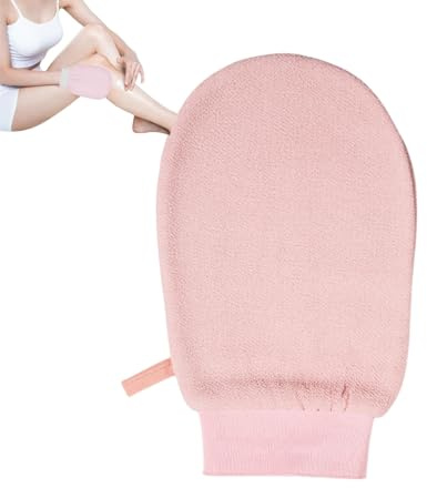 CheekyGlo Exfoliating Glove, Peeling Handschuh Körperpeeling, Peeling, Body Scrub (Rosa*1PCS)