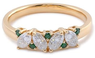 BWDHJLEY Ring Weißgold 375, Verlobungsring Damen Vintage Weiß Moissanit Ovale Zierlich Weißgold 9K