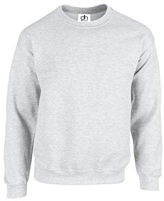 D&H CLOTHING UK Premium Sweatshirts Plain Workwear Casual Crewneck Jumper Sweater Sports Leisure Fleece