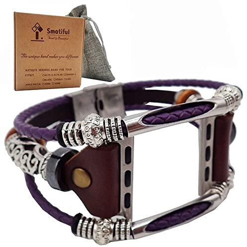 Smatiful Cinturino, Adjustable Replacement Accessori Sport Cintura per Apple Watch Series 1,2,3 38mm & Series 4,5 40mm,Lavanda Purple Lilla Viola