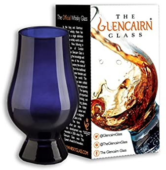 Blaues Glencairn Whisky Glas In Geschenkbox