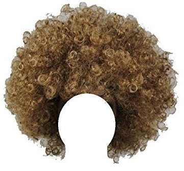 Clown Perücke Zirkus Unisex Funny Fancy Party Kleid Zubehör Afro Hirsch Do Fun Joker (Hellbraun)