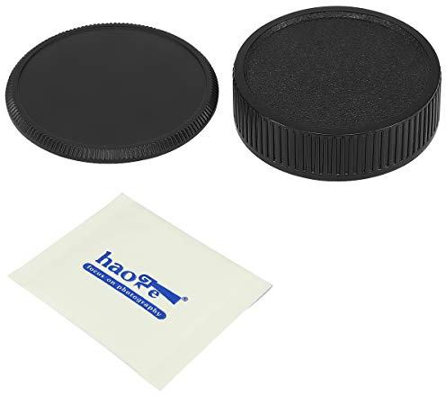 Haoge Camera Body Cap and Rear Lens Cap Cover for M42 42mm Screw Mount Camera Lens