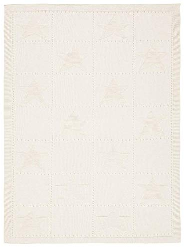 Alvi Baby Strickdecke 75x100 cm Sterne creme