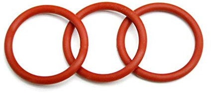 20Pcs Red Silikon/VMQ O-Ring CS 2mm OD 21/22/23/24/25/26/27/28/29/30mm Gummi-O-Ring-Öldichtung Dichtungen Washer, 25x21x2mm