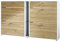 Vladon Schuhschrank Schuhkipper Today 155,5 x 95 x 28 cm, Made in Germany, Korpus in Weiß matt, Fronten in Eiche Natur