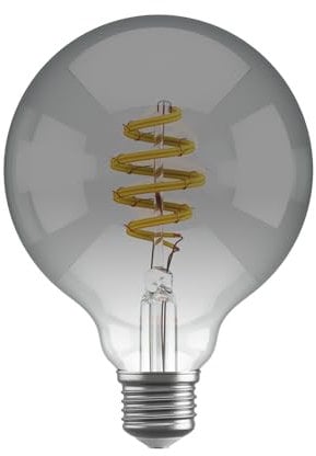 Hombli Smarte Glühbirne G95 E27 LED WLAN, dimmbar, vintage, warmweißes Licht 1800-2700K CCT, 800 Lumen, kompatibel mit Google, Alexa - Smokey