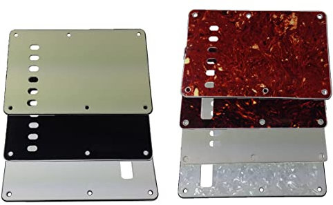 Stratocaster style back plate tremolo covers Brown tortoise