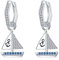 Anker Boot Hängende Ohrringe 925 Sterling Silber Maritim Emaille Sailor Ohrstecker Anker Ohrstecker Ohrringe Steuerrad und Anker Sailor Ohrstecker Ruder Maritim für Frauen Mädchen Mutter