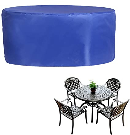 HUHJYUGE Terrassenmöbel Abdeckung Wasserdicht 130x71cm, Abdeckung für Gartenmöbel Rund, Gartentisch Abdeckung Schwerlast 420D Oxford Gewebe Staubfest, für Outdoor Sofa Tisch Möbelsets