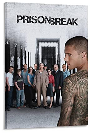 Prison Break TV-Serie Poster Leinwand Kunst Dekoratives Gemälde Bild Druck Modern Familie Junge Mädchen Schlafzimmer Wohnzimmer Dekoration Wanddekoration Poster 50 x 75 cm