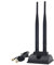 Namvo Antenne WiFi pour PC Antenne Bluetooth 2.4G / 5.8G Antenne Double Bande Gain 10Dbi avec Base Magnétique