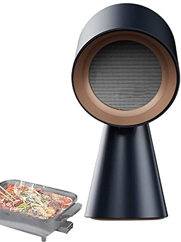 Mini hotte de cuisine, hotte de bureau, hotte aspirante portable avec ventilateur d'extraction à 2 vitesses, volume d'air d'échappement 3,5 m/min hotte de cuisine, pour la maison, la marmite de cuisin
